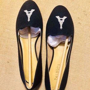 Talbots Navy Eiffel Tower Flats Size 8.5